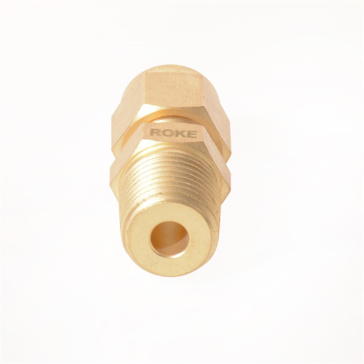 Double Ferrule Connector Brass Compression Union Fitting